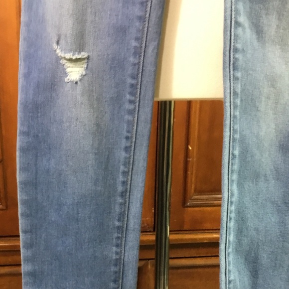 Old Navy Rockstar Jeggings Youth Size 16 Light Denim Distressed Lknw As Seen Mu - Picture 6 of 12
